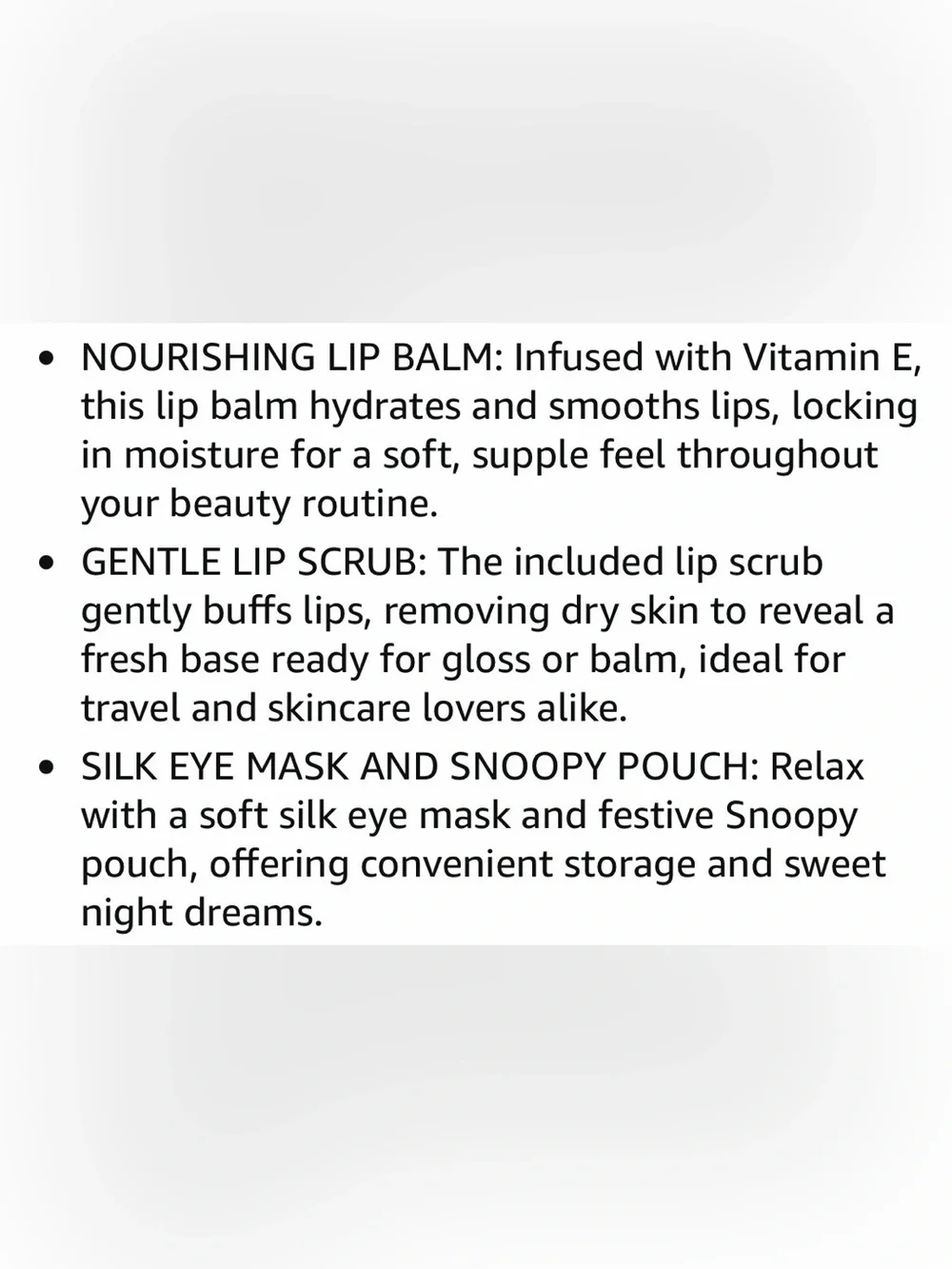 Sleep Mask & Lip Care Gift Set -4 pcs